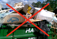 Overfilled Skip Bin Overfilled Skip Bin