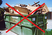 Overfilled Skip Bin Overfilled Skip Bin