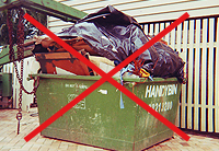 Overfilled Skip Bin Overfilled Skip Bin