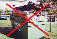 Overfilled Skip Bin Loading Skip Bin